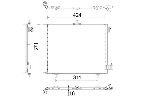 MAHLE Klímahűtő AC460000S_MAHLE