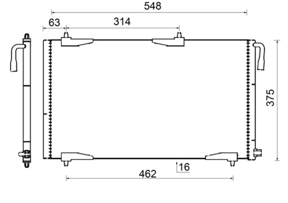 MAHLE Klímahűtő AC501000S_MAHLE