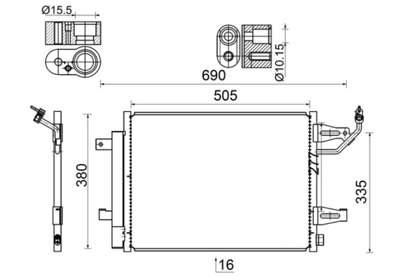 MAHLE Klímahűtő AC509000S_MAHLE