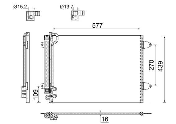 MAHLE Klímahűtő AC666000S_MAHLE