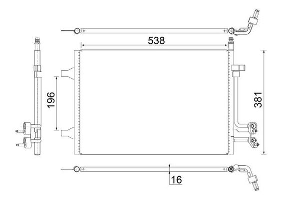 MAHLE Klímahűtő AC692000S_MAHLE