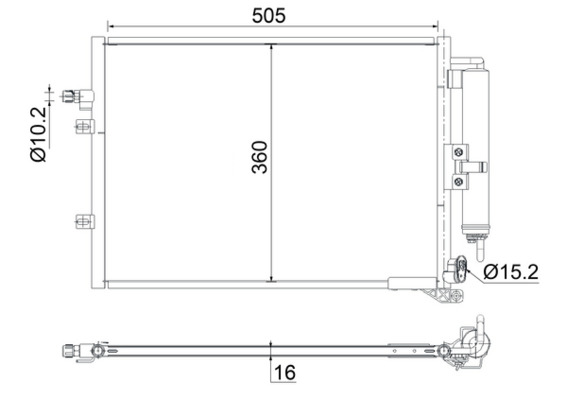 MAHLE Klímahűtő AC721000S_MAHLE