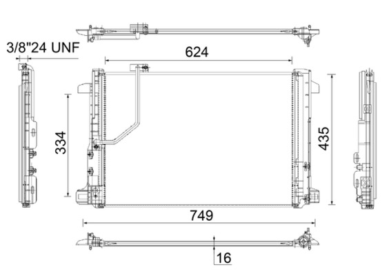 MAHLE Klímahűtő AC786000P_MAHLE