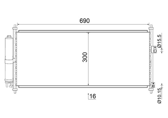 MAHLE Klímahűtő AC788000S_MAHLE