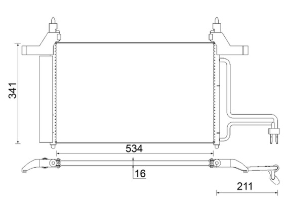 MAHLE Klímahűtő AC790000S_MAHLE