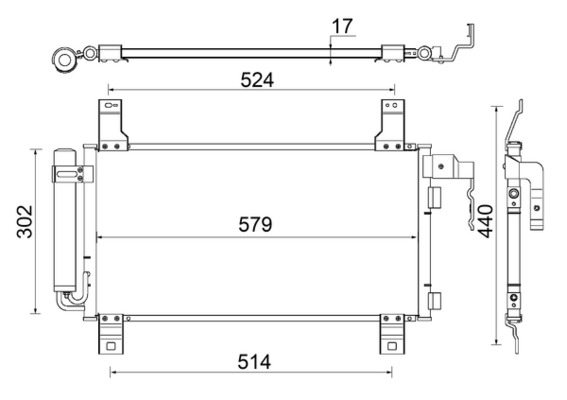 MAHLE Klímahűtő AC794000S_MAHLE