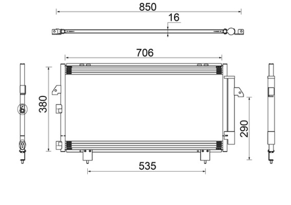 MAHLE Klímahűtő AC796000S_MAHLE