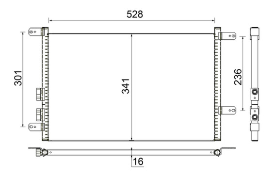 MAHLE Klímahűtő AC804000S_MAHLE