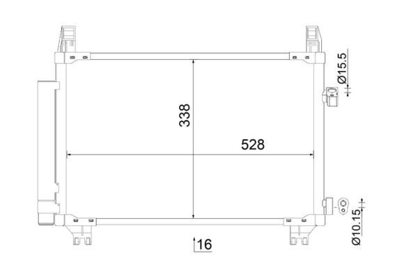 MAHLE Klímahűtő AC806000S_MAHLE