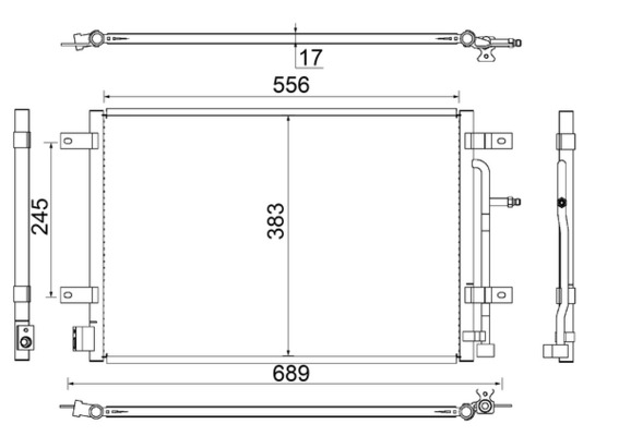 MAHLE Klímahűtő AC812000S_MAHLE