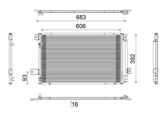 MAHLE Klímahűtő AC819000S_MAHLE