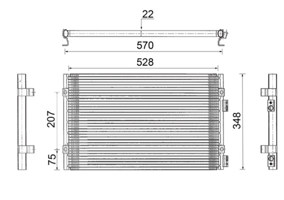 MAHLE Klímahűtő AC820000S_MAHLE