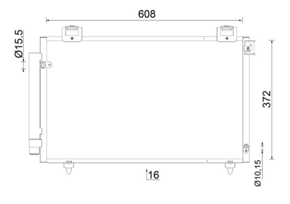 MAHLE Klímahűtő AC821000S_MAHLE