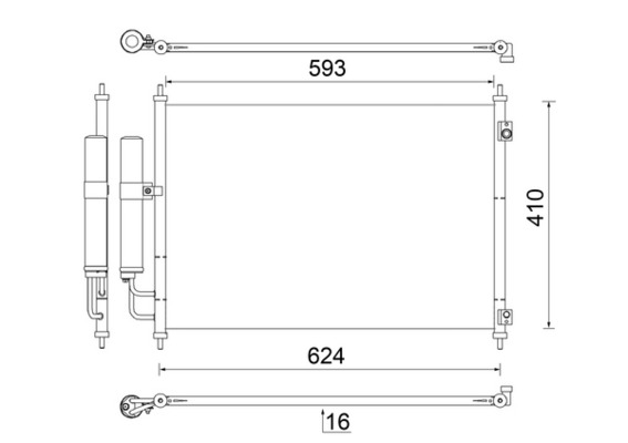 MAHLE Klímahűtő AC829000S_MAHLE