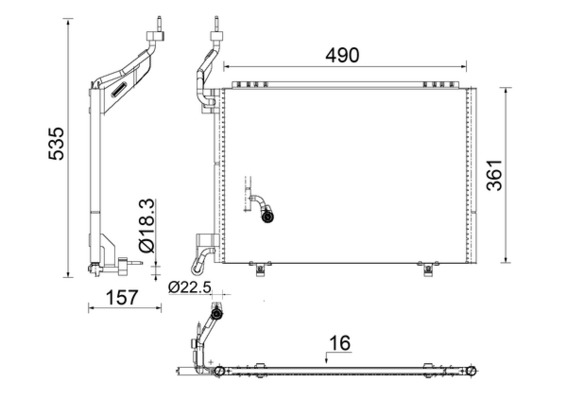 MAHLE Klímahűtő AC847000S_MAHLE