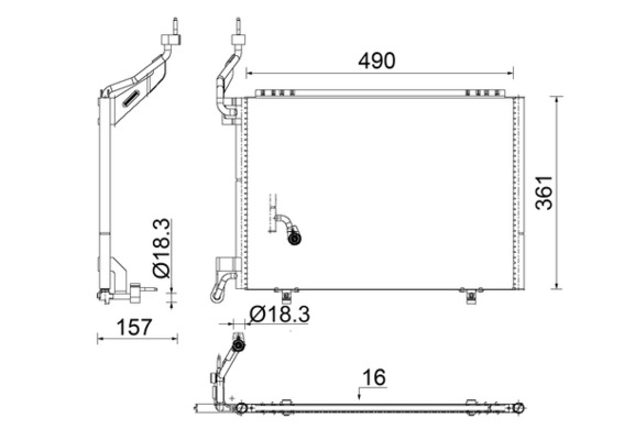 MAHLE Klímahűtő AC848000S_MAHLE