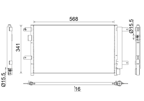 MAHLE Klímahűtő AC857000S_MAHLE