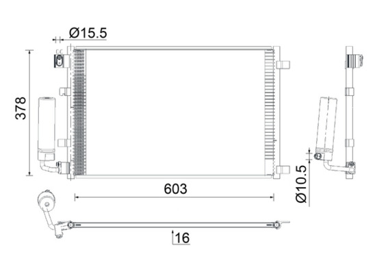 MAHLE Klímahűtő AC923000S_MAHLE