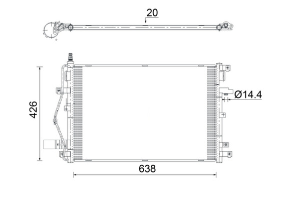 MAHLE Klímahűtő AC924000S_MAHLE