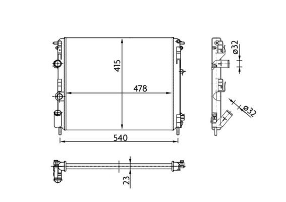 MAHLE Vízhűtő CR36000S_MAHLE