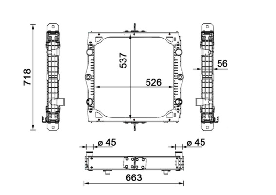 MAHLE Vízhűtő CR114000S_MAHLE