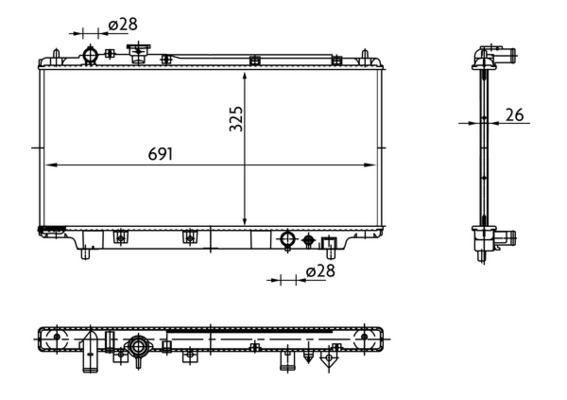 MAHLE Vízhűtő CR183000S_MAHLE