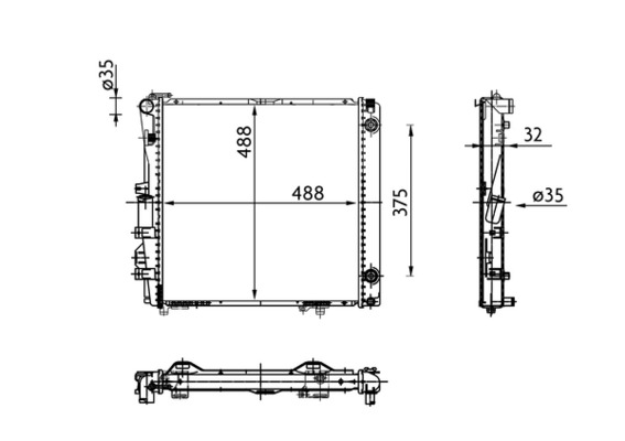 MAHLE Vízhűtő CR339000S_MAHLE