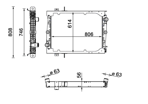 MAHLE Vízhűtő CR1549000S_MAHLE