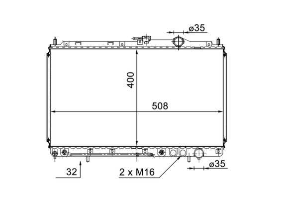 MAHLE Vízhűtő CR1570000S_MAHLE