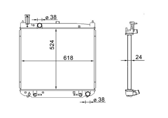 MAHLE Vízhűtő CR1577000S_MAHLE