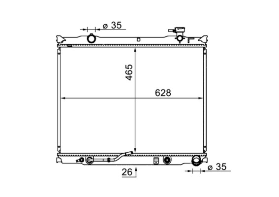 MAHLE Vízhűtő CR1581000S_MAHLE