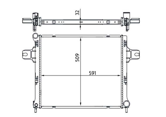 MAHLE Vízhűtő CR1696000S_MAHLE