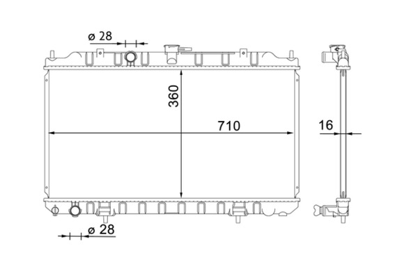 MAHLE Vízhűtő CR1702000S_MAHLE