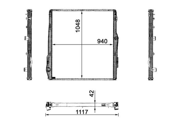 MAHLE Vízhűtő CR2094001P_MAHLE