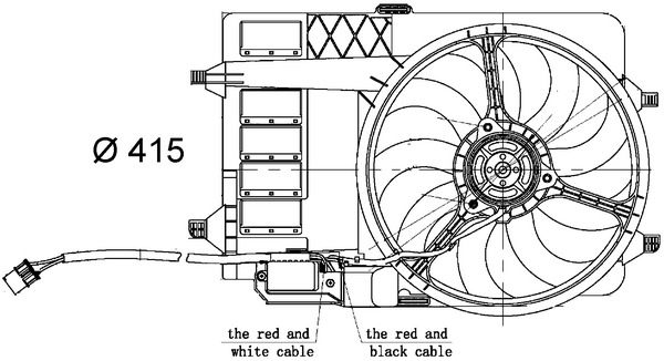 MAHLE Ventilátor, vízhűtő CFF30000S_MAHLE