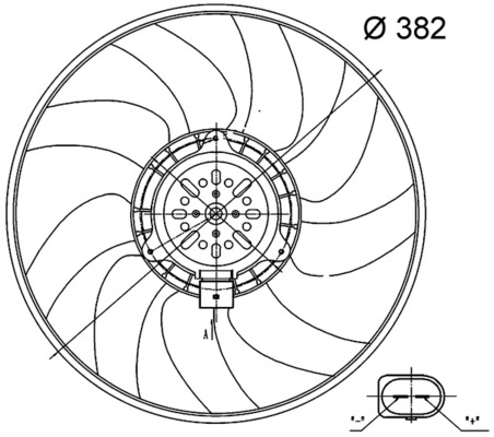 MAHLE Ventilátor, vízhűtő CFF32000S_MAHLE