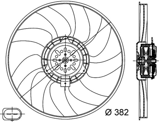 MAHLE Ventilátor, vízhűtő CFF312000S_MAHLE