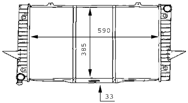 MAHLE Vízhűtő CR165000S_MAHLE