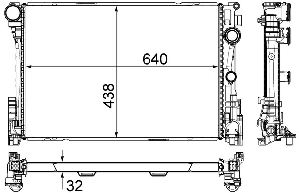 MAHLE Vízhűtő CR83000P_MAHLE