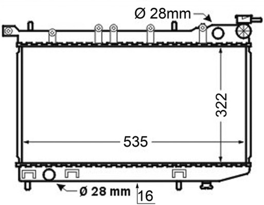 MAHLE Vízhűtő CR127000S_MAHLE