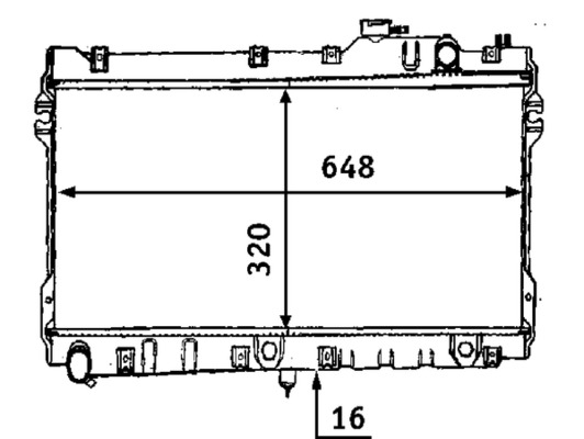 MAHLE Vízhűtő CR185000S_MAHLE