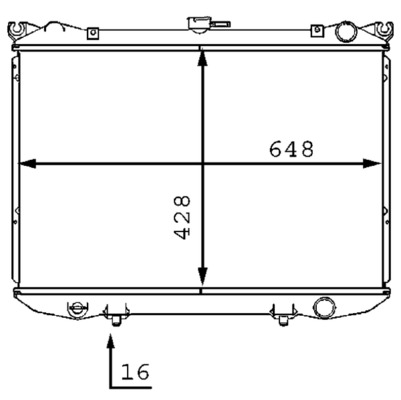 MAHLE Vízhűtő CR187000S_MAHLE