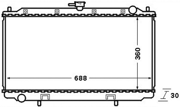 MAHLE Vízhűtő CR138000S_MAHLE