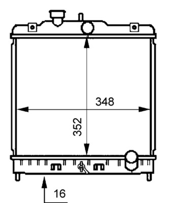 MAHLE Vízhűtő CR194000S_MAHLE