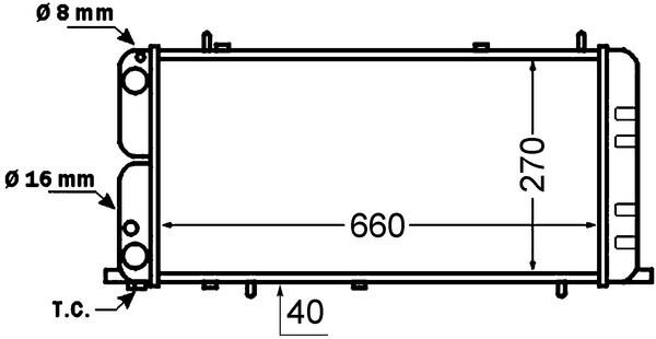 MAHLE Vízhűtő CR140000S_MAHLE