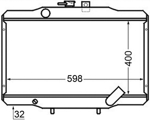 MAHLE Vízhűtő CR141000S_MAHLE