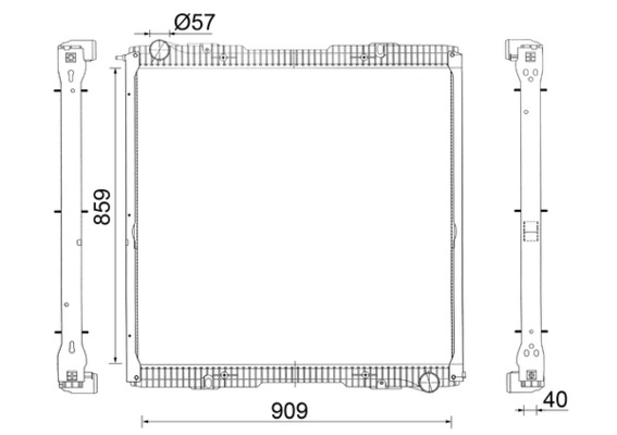 MAHLE Vízhűtő CR2151001S_MAHLE