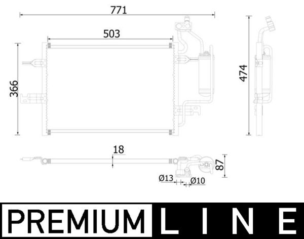 MAHLE Klímahűtő AC409000P_MAHLE