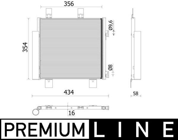 MAHLE Klímahűtő AC899000P_MAHLE