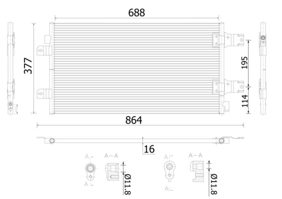 MAHLE Klímahűtő AC906000S_MAHLE